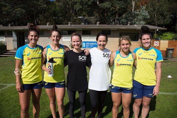 Womens Health Staff and Australian Rugby 7s